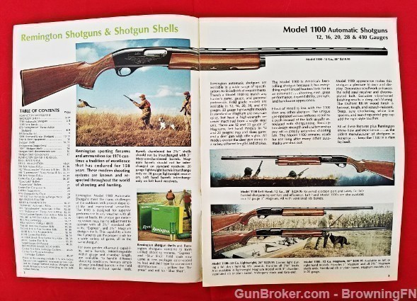 Orig Remington Catalog 1974 Model 1100 870 3200-img-1