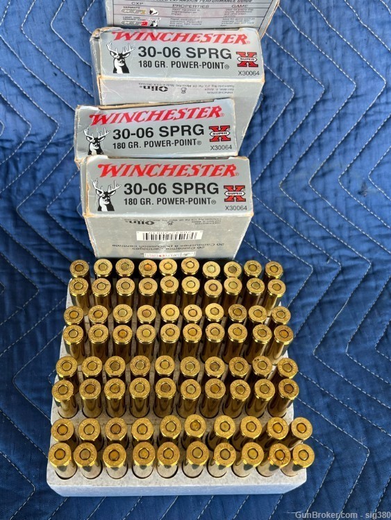 WINCHESTER SUPER X 30-06 SPRG 180GR POWER POINT AMMO / 80 RD-img-0
