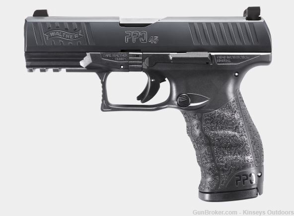 Walther PPQ M2 Pistol 45 ACP 4.25 in. Black 12 rd. XS F8 Night Sights-img-0
