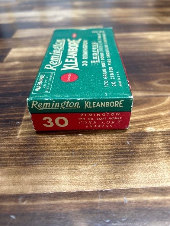 30 Remington Kleanbore FULL BOX ALL ORIGINAL-img-3