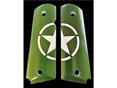 1911 GRIPS fits COLT Springfield Rock Island Army Star Clones jeep green