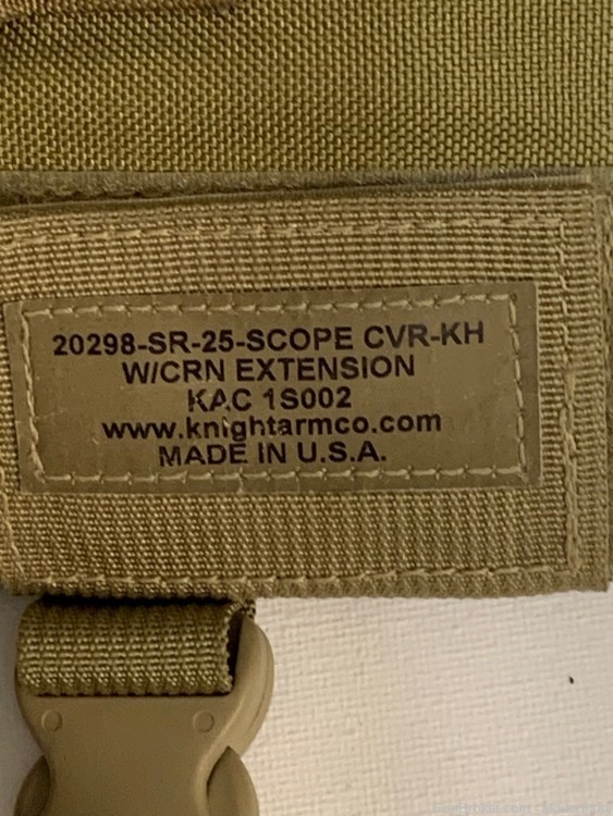 Knights Arm. SR-25 Khaki Scope and Crown Cover 20298 1005-01-543-0157 RARE!-img-4