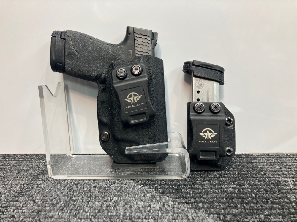 SMITH & WESSON M&P 9 SHIELD 9MM W/ TWO MAGS/HOLSTER/MAG HOLSTER-img-2