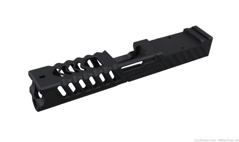 KM Tactical Stripped MKII RMR Slide For Glock 19 & PF940 Compact Gen 1-5 -img-3