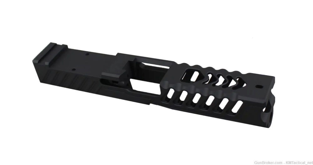 KM Tactical Stripped MKII RMR Slide For Glock 19 & PF940 Compact Gen 1-5 -img-0