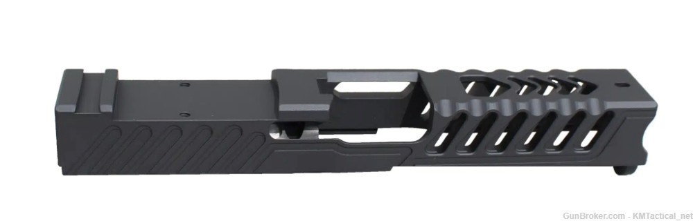 KM Tactical Stripped MKII RMR Slide For Glock 19 & PF940 Compact Gen 1-5 -img-1