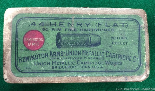 44 HENRY FLAT,  UMC,  Remington Arms-Union Metallic Cartridge Co. , RARE-img-0