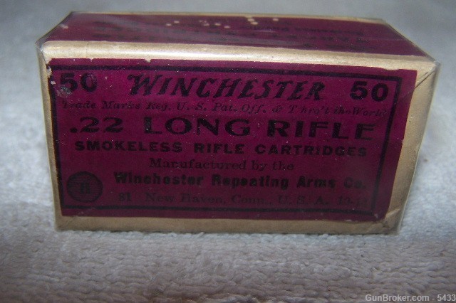 Half split box Winchester 22 LR with insert 46 CTGS.-img-0