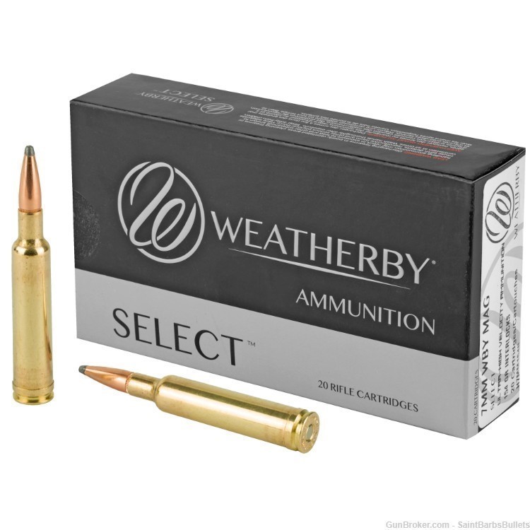 Weatherby Select 7mm Wby. mag 154gr Hornady Interlock - 20 Rounds-img-0