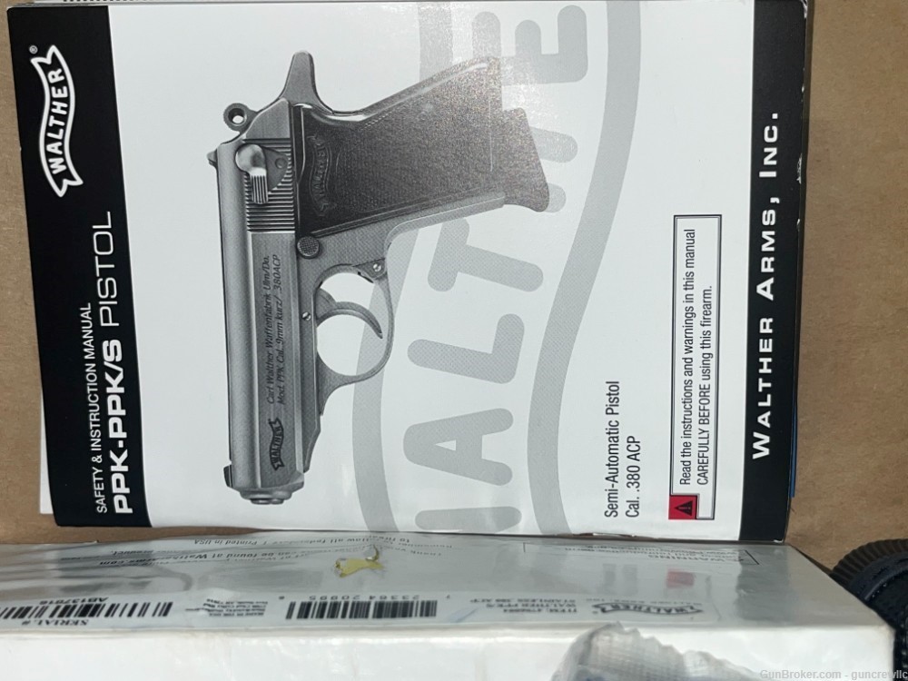 Walther 4796004 PPK/S 380ACP PPKS 380 ACP Stainless Steel DA/SA NOS Layaway-img-14