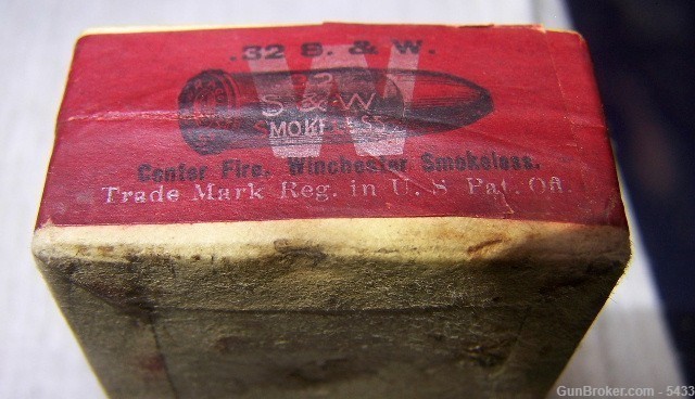 Red Winchester 32 SW Picture Box Circa 1907 SEALED-img-4