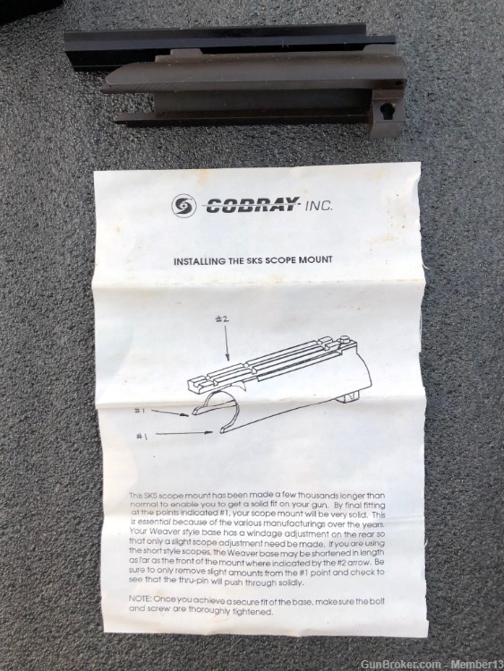Cobray SKS Mags / Scope Mount / Adjustable Rear Sight-img-10