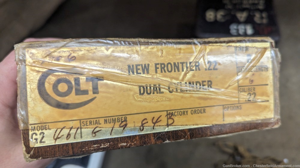 Colt New Frontier .22LR convertible w/22WMR cylinder, box -img-21