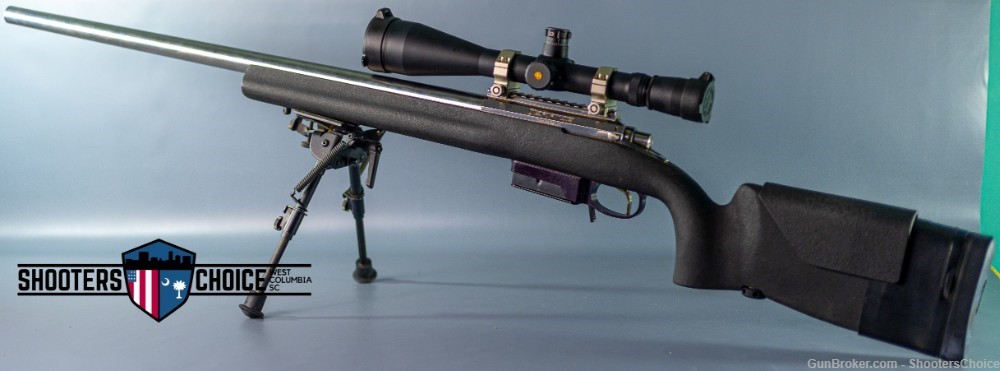 Custom Target Rifle Defiance Deviant Action 6.5 Creedmoor w/ Leupold Mark 4-img-1