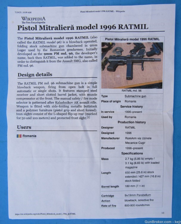 Romanian Pistol Mitraliera Model 1996 RATMIL Magazine Pouch-img-4