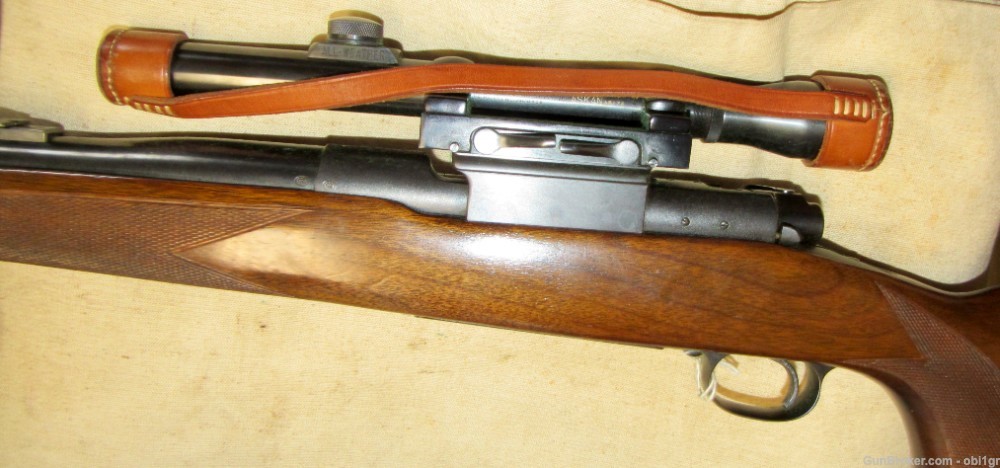 Winchester Pre-64 Model 70 .375 H&H Magnum Scoped Rifle 1953 .01 NR-img-6