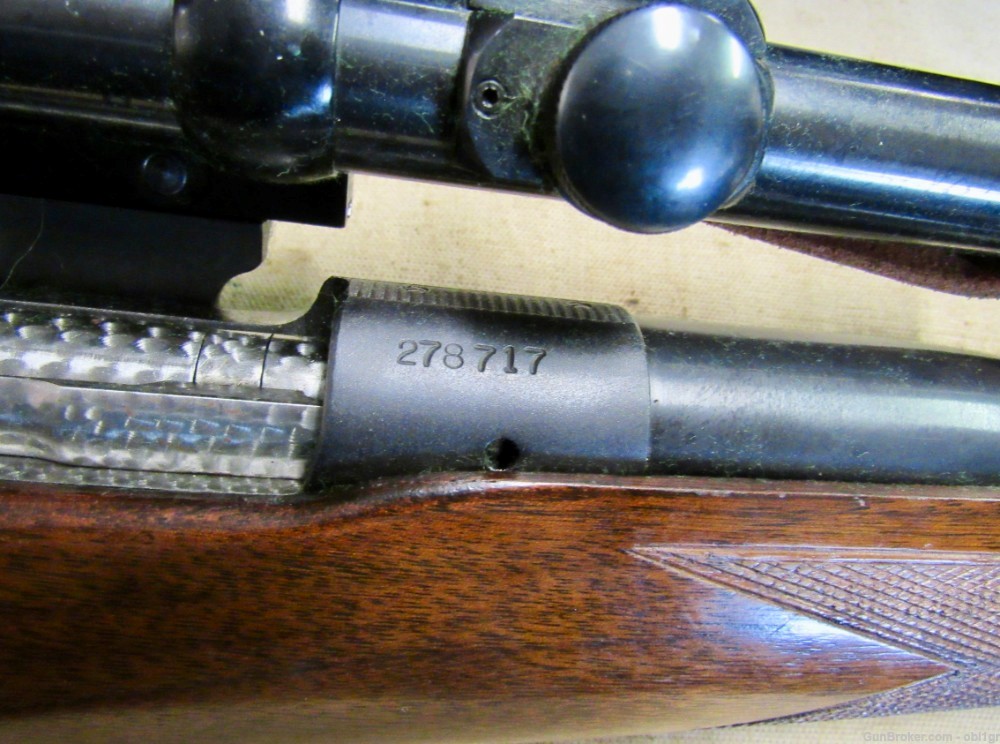 Winchester Pre-64 Model 70 .375 H&H Magnum Scoped Rifle 1953 .01 NR-img-2