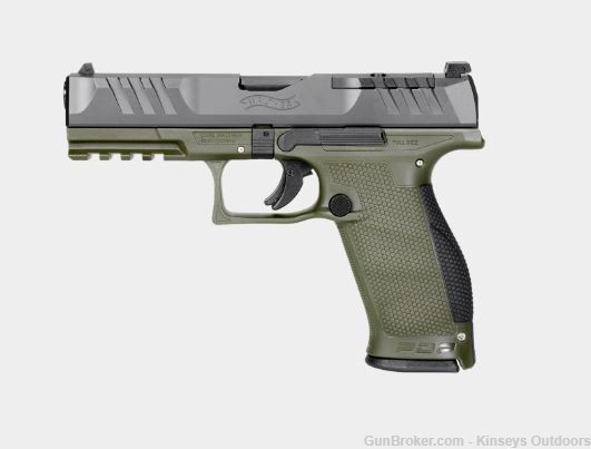 Walther PDP Full Size Optic Ready Pistol 9mm 5 in. Two-Tone Green 18 rd.-img-0