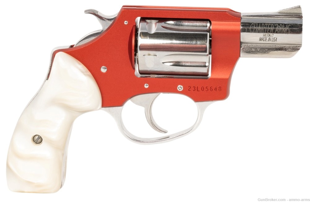 Charter Arms Chic Lady .38 Special 2" Stainless / Red 5 Rds 53826-img-1