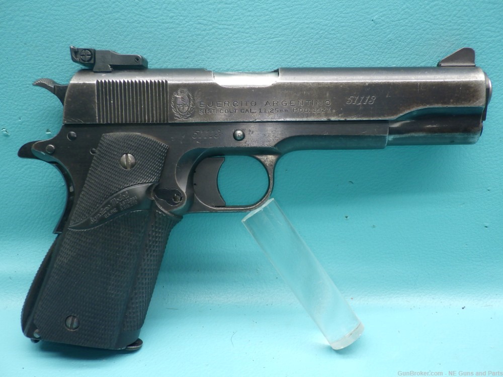 DGFM-FMAP Systema Colt 1927 .45acp 5"bbl Pistol W/ Millett Sight & 2 Mags-img-1