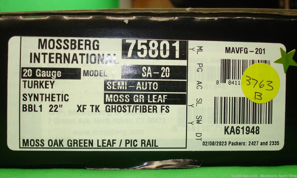 Mossberg SA-20 Turkey - 20ga / 22" Bbl / 3" Chamber - #75801 - New-img-6