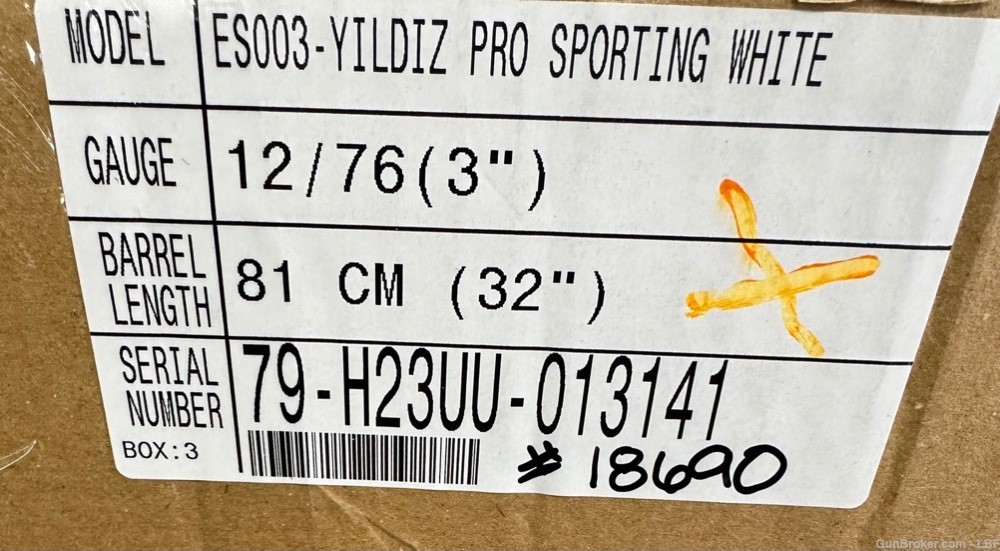 Yildiz Pro Sport White 12ga 32"BL Adj. Comb-img-4