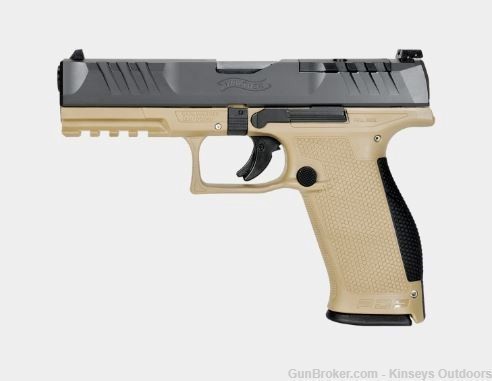 Walther PDP Full Size Optic Ready Pistol 9mm 5 in. Two-Tone Tan 18 rd.-img-0