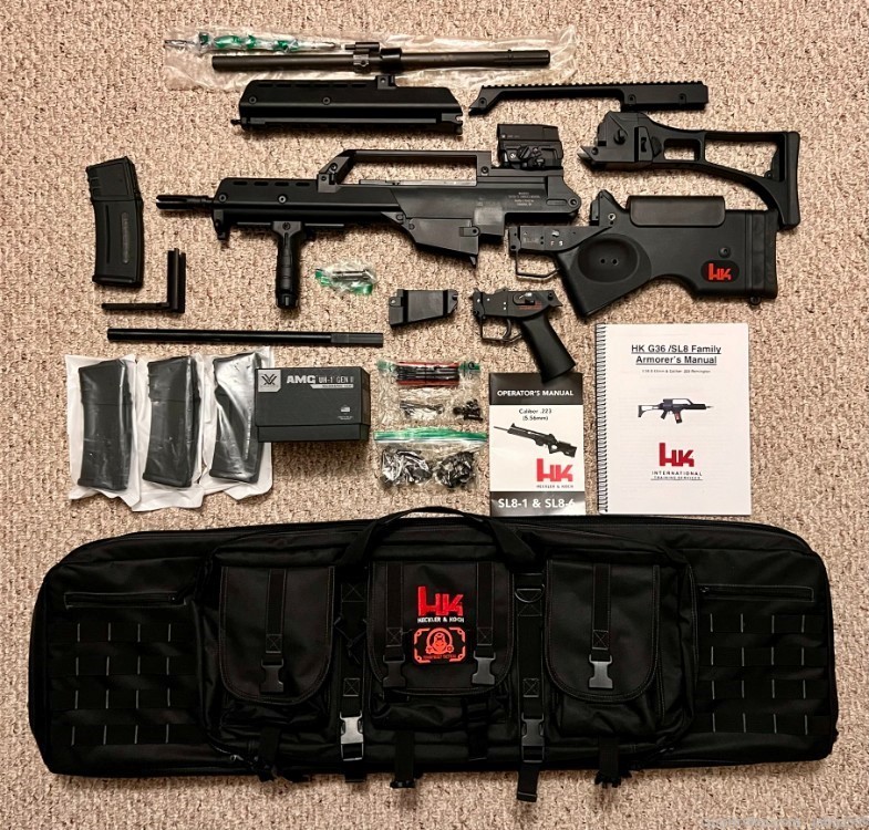 HK SL8 with G36K 10.5 Inch Conversion COMPLETE KIT WITH HK ARMORERS TOOLS-img-1