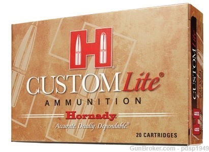 Hornady Custom Lite 7mm-08 Rem 120gr SST 80572 20rd Box-img-0
