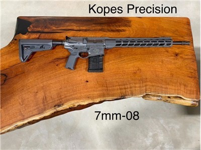 Spring Sale! Kopes Precision 7mm-08 AR-10 Rifle, Sniper Grey
