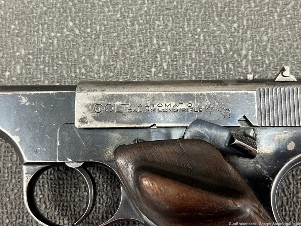 Colt Pre-Woodsman Automatic .22LR Pistol Rare Grips-img-1