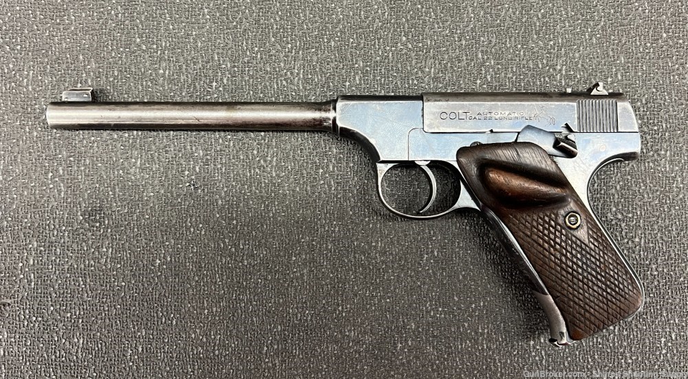 Colt Pre-Woodsman Automatic .22LR Pistol Rare Grips-img-0