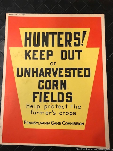 Hunters Keep Out & No Trespassing Signs Pennsylvania 1960 Corn Fields-img-0