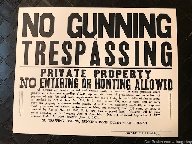 Hunters Keep Out & No Trespassing Signs Pennsylvania 1960 Corn Fields-img-6