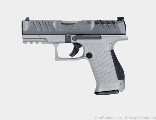 Walther PDP Compact Optic Ready Pistol 9mm 4 in. Two-Tone Gray 15 rd.-img-0