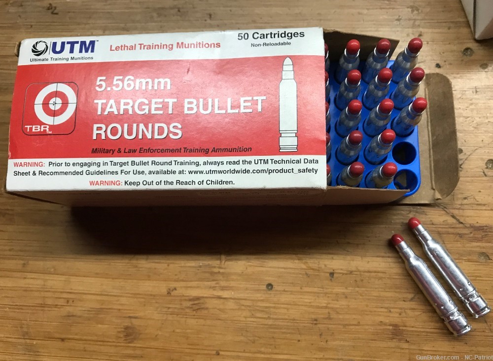 5.56 UTM Target Bullet Rd TBR .223 Ultimate Training Munition Collector mmr-img-3