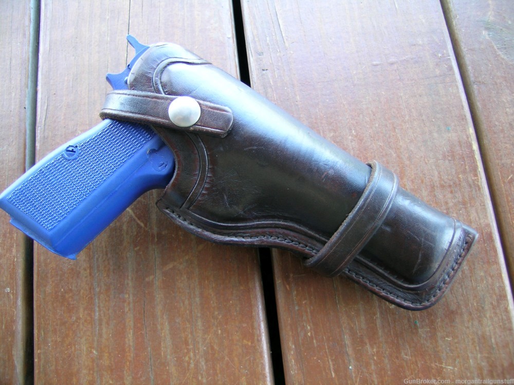 Original Browning Leather Holster for Hi-Power 9mm-img-0