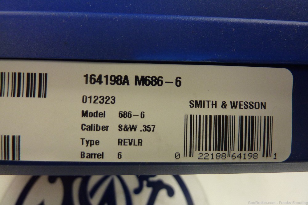 SMITH& WESSON 686 PLUS 357 CAL 6" BARREL, 7 ROUND CYLINDER NEW-img-9