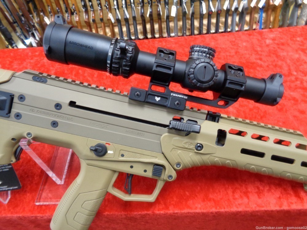 Desert Tech MDRX 5.56 FDE Bullpup Mdr Bull Pup AR-15 Mag VX Scope WE TRADE!-img-1