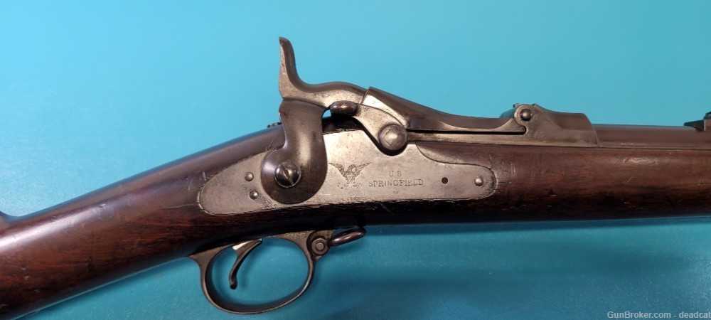 Scarce Fine U.S. Springfield Trapdoor Cadet Model 1884 Rifle 45-70 Type II-img-0