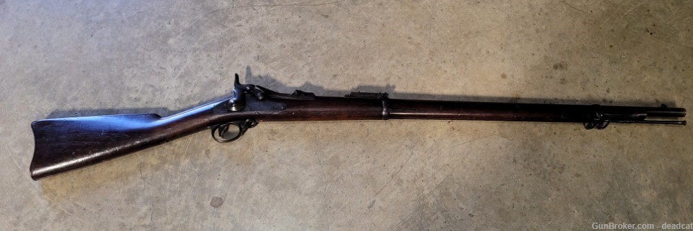 Scarce Fine U.S. Springfield Trapdoor Cadet Model 1884 Rifle 45-70 Type II-img-1