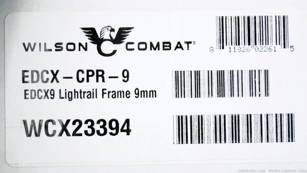 WILSON COMBAT EDC X9 LIGHTRAIL FRAME 4" BARREL 9MM EDCX-CPR-9-img-10
