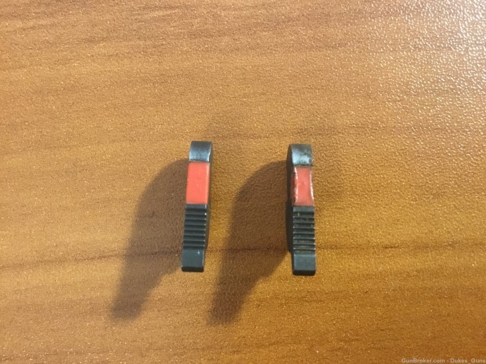 2 original Dan Wesson RED front sight blades-pre owned -img-0