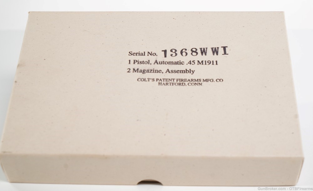 Colt WW1 Commemorative .45 ACP w/ Factory Case *USED*-img-11