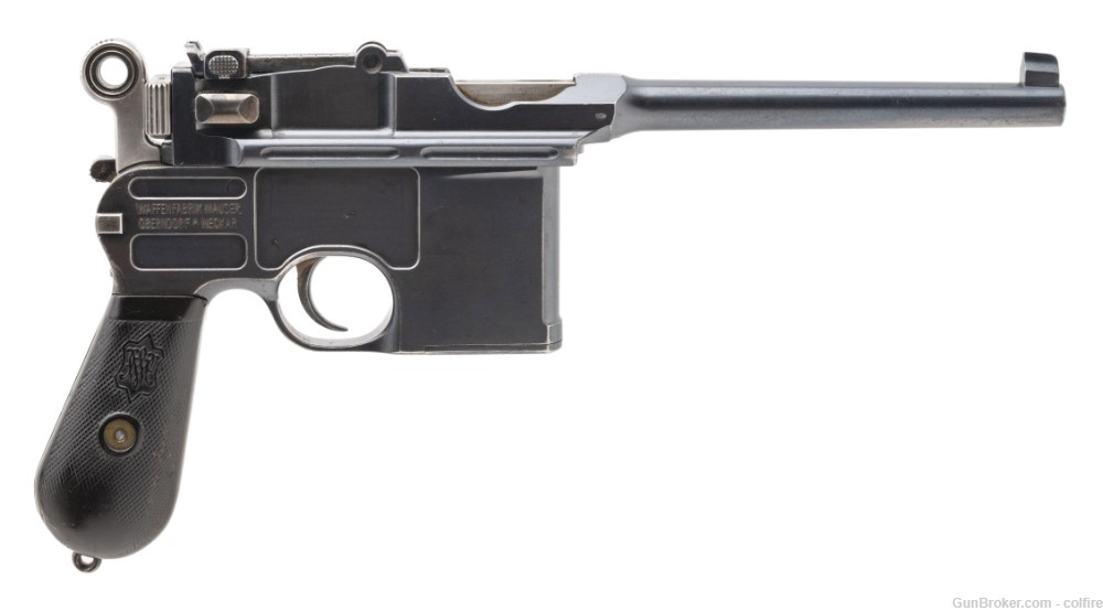 Mauser C96 Broomhandle Large Ring w/ Matching Shoulder Stock (PR65014)-img-1