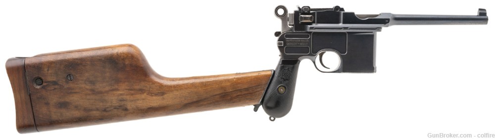 Mauser C96 Broomhandle Large Ring w/ Matching Shoulder Stock (PR65014)-img-8