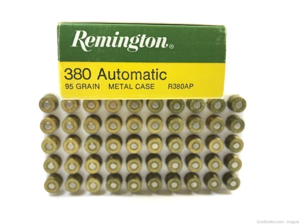 Remington .380 ACP Auto 95 Gr Metal Case Circa 1974-84 Vintage 863-LP-img-0