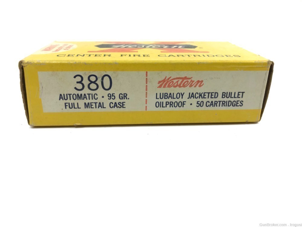 Western .380 ACP 95 Gr Full Metal Case Vintage 1960's 18 Rounds 865-P-img-1