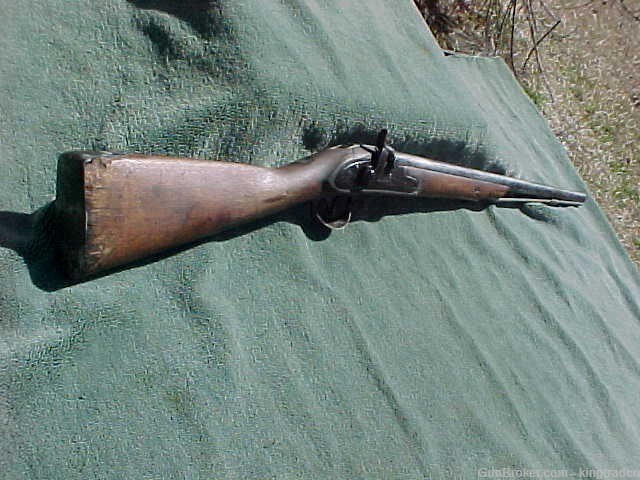 American Civil War Period R. CLARK 1850s 12 G Percussion Conversion Shotgun-img-0