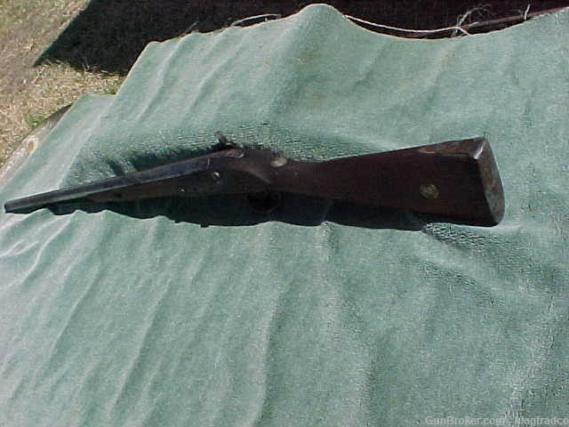 American Civil War Period R. CLARK 1850s 12 G Percussion Conversion Shotgun-img-1
